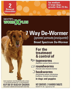 Sentry Worm X Plus Large Dogs - PetMountain.com