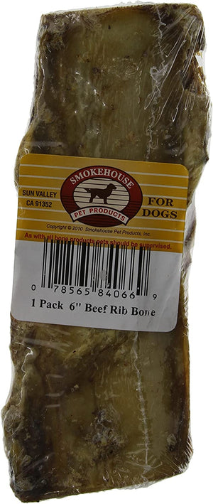 Smokehouse Rib Bone Small Natural Dog Chew Treat - PetMountain.com