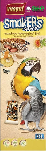 AE Cage Company Smakers Parrot XXL Nut Treat Sticks - PetMountain.com