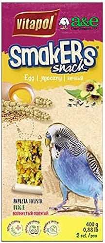 6 count (3 x 2 ct) AE Cage Company Smakers Parakeet Egg Treat Sticks