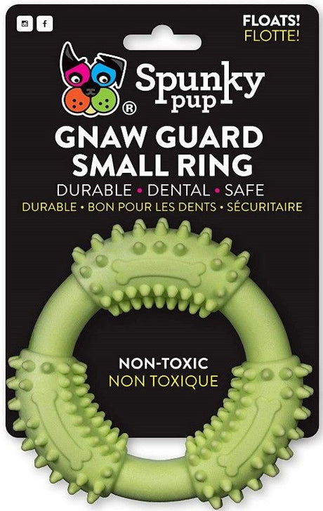 4 count Spunky Pup Gnaw Guard Foam Ring Dog Toy