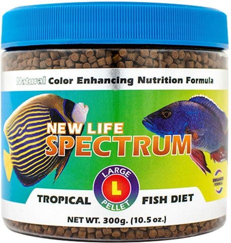 900 gram (3 x 300 gm) New Life Spectrum Tropical Fish Food Large Sinking Pellets