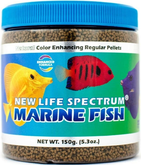 150 gram New Life Spectrum Marine Fish Food Regular Sinking Pellets