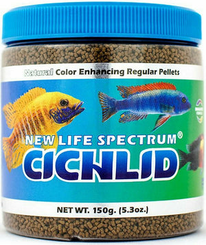 150 gram New Life Spectrum Cichlid Food Regular Sinking Pellets