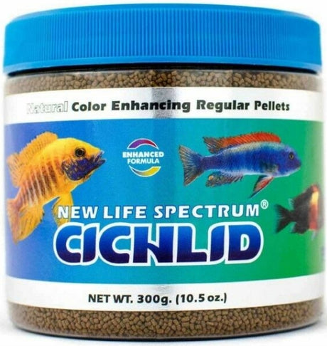 300 gram New Life Spectrum Cichlid Food Regular Sinking Pellets