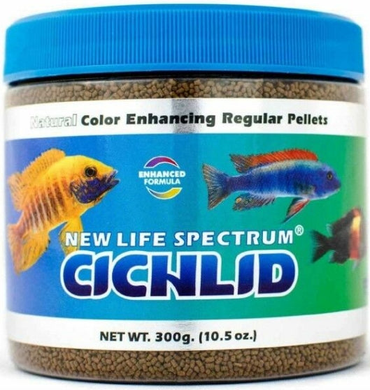 900 gram (3 x 300 gm) New Life Spectrum Cichlid Food Regular Sinking Pellets