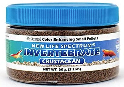 60 gram New Life Spectrum Natural Color Enhancing Invertebrate Crustacean Small Pellet