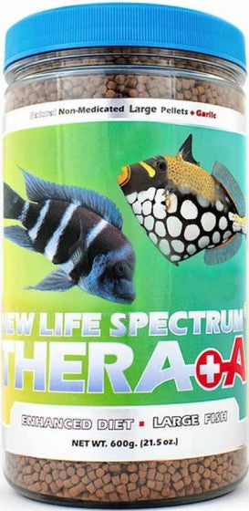 600 gram New Life Spectrum Thera A Enhanced Natural Fish Diet plus Garlic Large Pellet