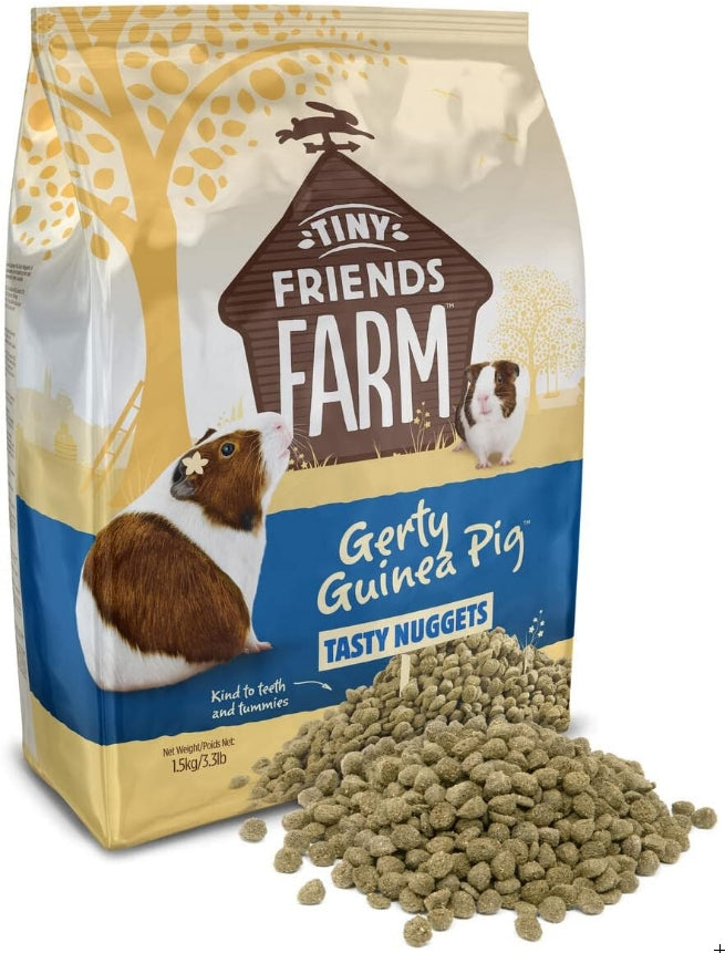 9.9 lb (3 x 3.3 lb) Supreme Pet Foods Tiny Friends Farm Gerty Guinea Pig Tasty Nuggets