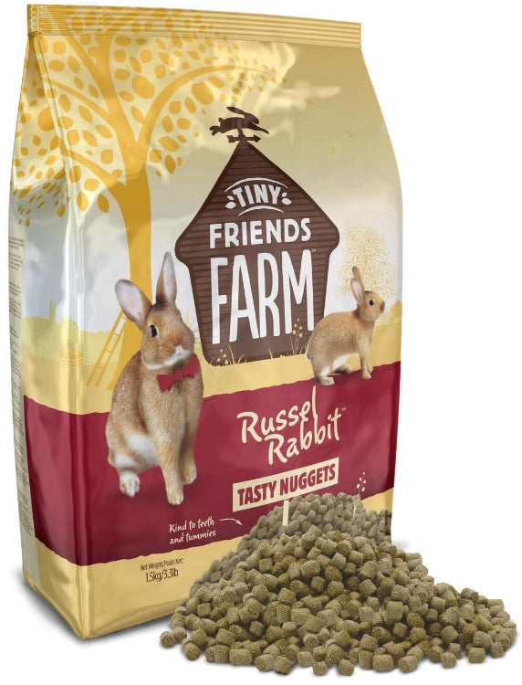 9.9 lb (3 x 3.3 lb) Supreme Pet Foods Tiny Friends Farm Russel Rabbit Tasty Nuggets