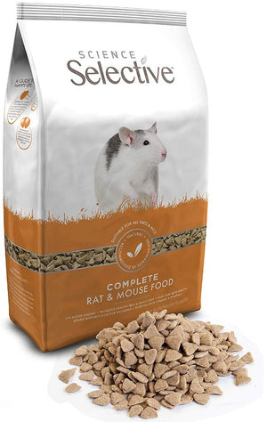 16 lb (4 x 4 lb) Supreme Pet Foods Science Selective Complete Rat and Mouse Food
