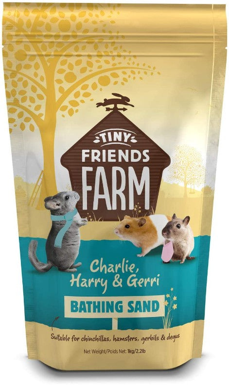 Supreme Pet Foods Tiny Friends Farm Charlie, Harry & Gerri Bathing Sand - PetMountain.com