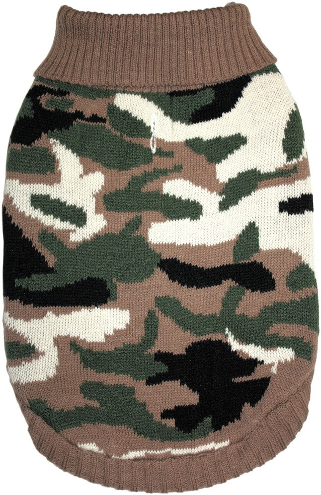 Medium - 1 count Fashion Pet Camouflage Sweater for Dogs