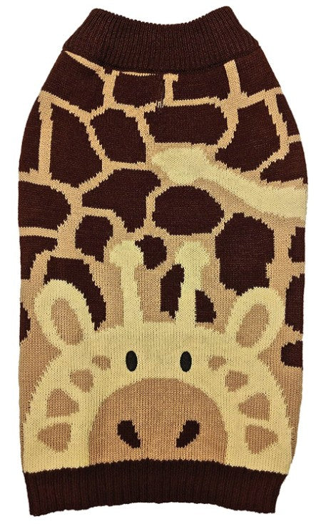 Fashion Pet Giraffe Dog Sweater Brown - PetMountain.com