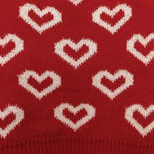 Fashion Pet All Over Hearts Dog Sweater Red - PetMountain.com