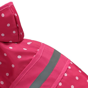 Fashion Pet Polka Dot Dog Raincoat Pink - PetMountain.com