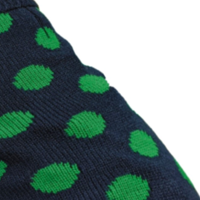 Fashion Pet Contrast Dot Dog Sweater Green - PetMountain.com