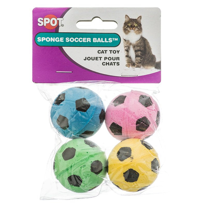Spot Sponge Soccer Balls Cat Toy - PetMountain.com