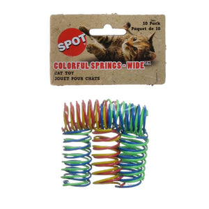80 count (8 x 10 ct) Spot Colorful Springs Cat Toy Wide