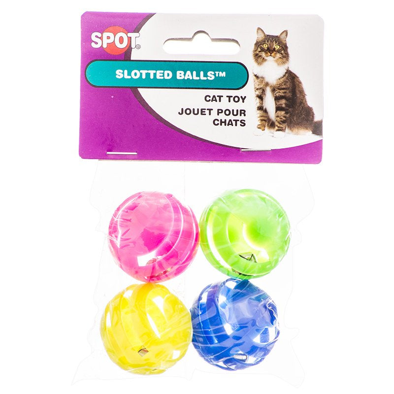 Spot Slotted Balls with Bells - PetMountain.com