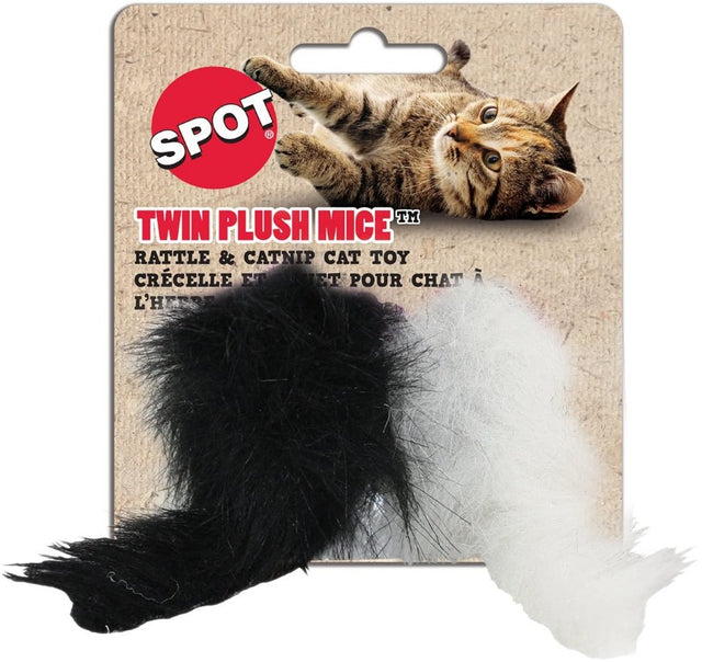 Spot Twin Plush Mice Cat Toy - PetMountain.com
