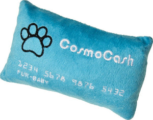 1 count Cosmo Furbabies Credit Card Plush Dog Toy Assorted Colors