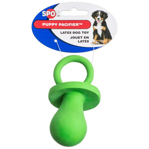 Spot Puppy Pacifier Latex Dog Toy Assorted Colors - PetMountain.com