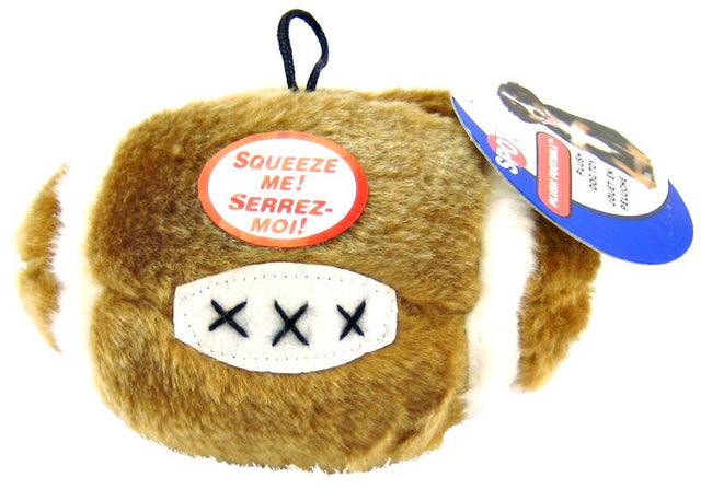 Spot Plush Football Squeaker Dog Toy - PetMountain.com