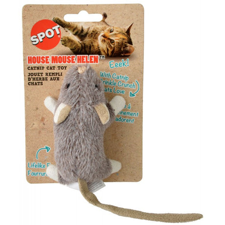 3 count Spot House Mouse Helen Catnip Toy Assorted Colors