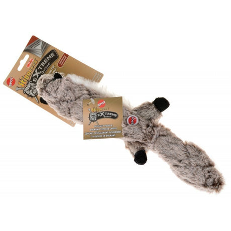 Mini - 3 count Skinneeez Extreme Quilted Raccoon Dog Toy