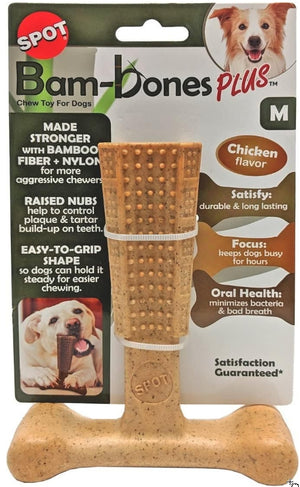 Spot Bambone Plus Chicken Dog Chew Toy Medium - PetMountain.com