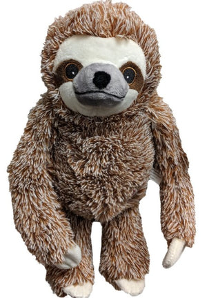 4 count Spot Fun Sloth Plush Dog Toy Assorted Colors 13"