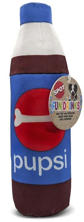 1 count Spot Fun Drink Pupsi Soda Plush Dog Toy