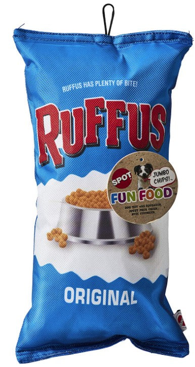 1 count Spot Fun Food Ruffus Chips Plush Dog Toy
