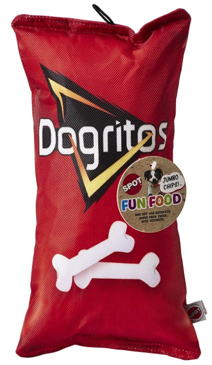 1 count Spot Fun Food Dogritos Chips Plush Dog Toy