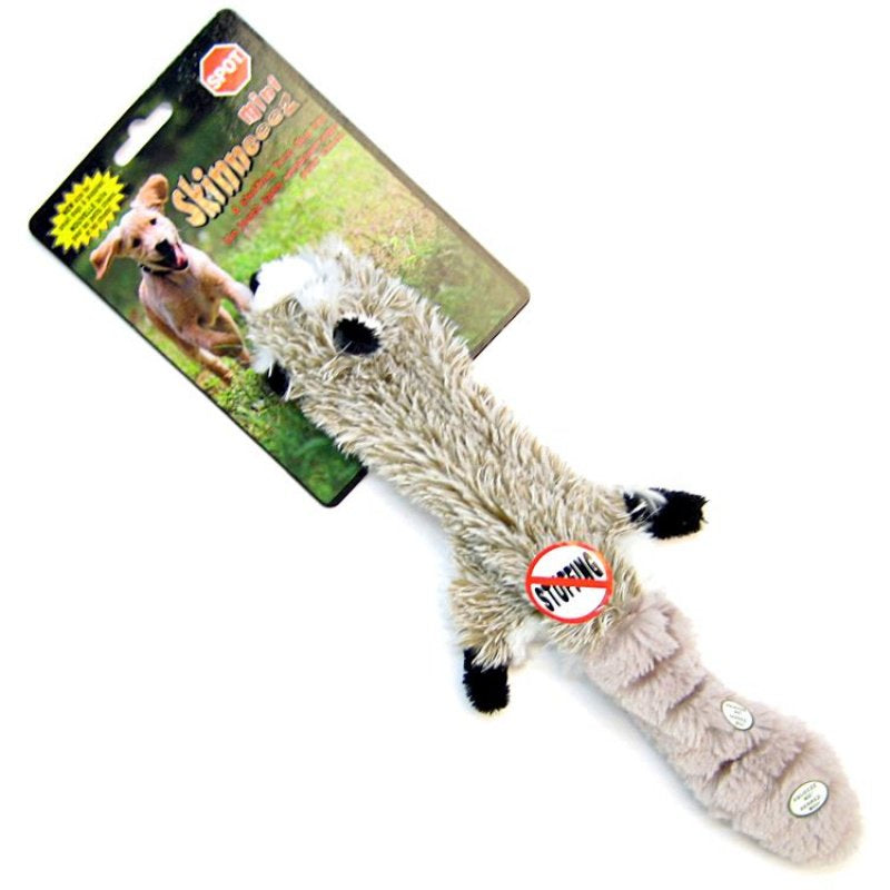 Skinneeez Plush Mini Raccoon Dog Toy - PetMountain.com