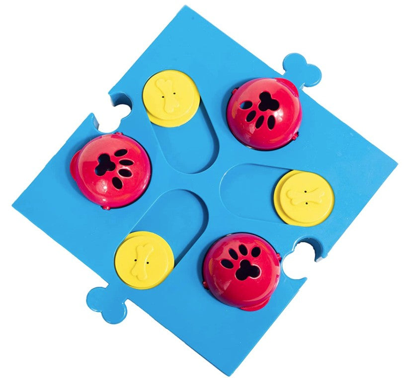 1 count Spot Seek-A-Treat Flip 'N Slide Connector Puzzle Interactive Dog Treat and Toy Puzzle
