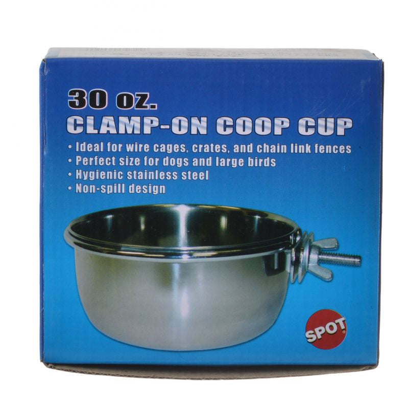 30 oz - 3 count Spot Clamp On Coop Cup Stainless Steel
