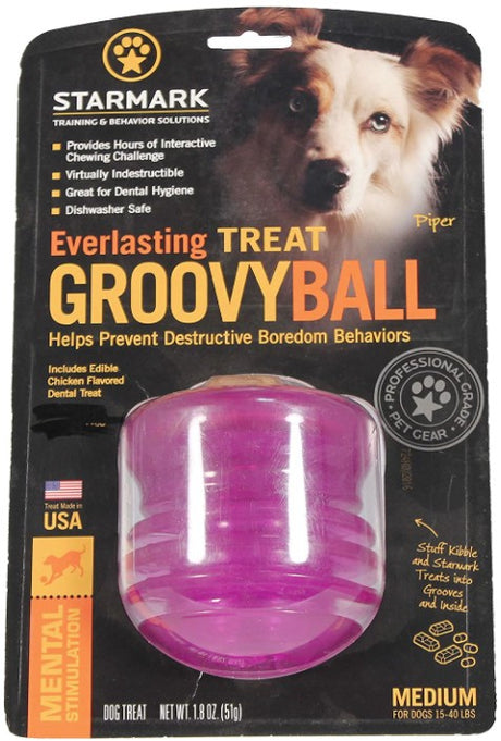 2 count Starmark Everlasting Treat Groovy Ball Medium