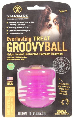 Starmark Everlasting Treat Groovy Ball Small - PetMountain.com