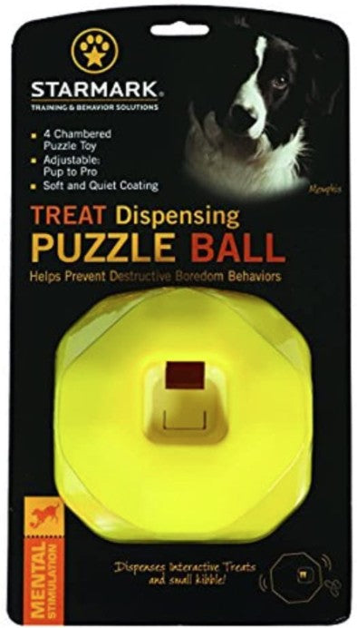 Starmark Treat Dispensing Puzzle Ball - PetMountain.com