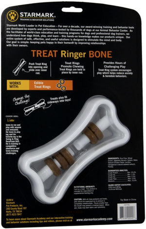 Starmark Ringer Bone Treat Toy - PetMountain.com