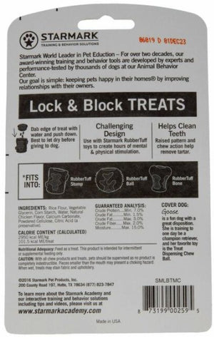 Starmark Lock and Block Treats Chicken Flavor Medium - PetMountain.com