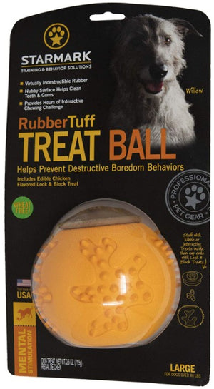Starmark RubberTuff Treat Ball Large - PetMountain.com