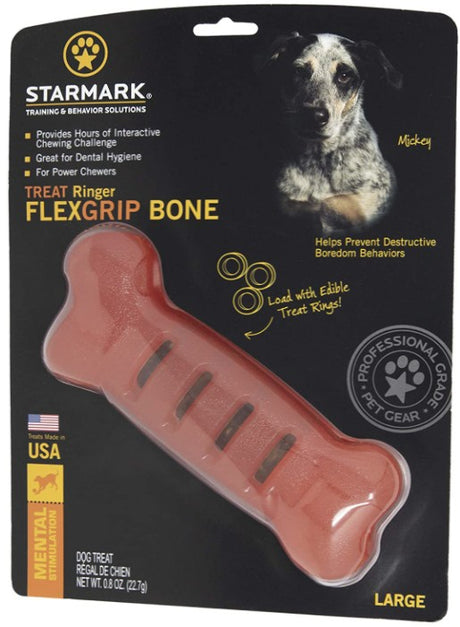 1 count Starmark Flexgrip Ringer Bone Large