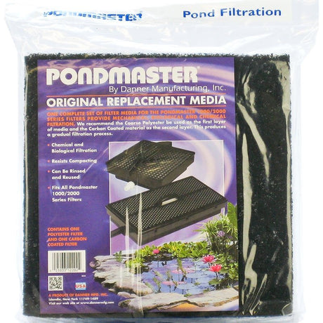 4 count Pondmaster Original Replacement Media for 1000 / 2000 Series Filters