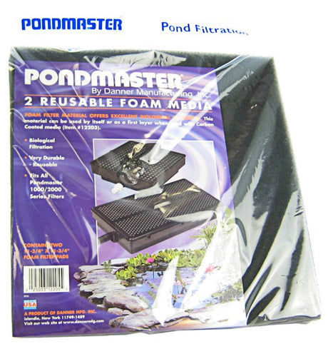 6 count (3 x 2 ct) Pondmaster Reusable Foam Filter Pads