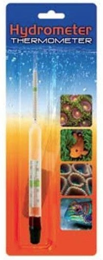 6 count Rio Floating Glass Dual Hydrometer Thermometer