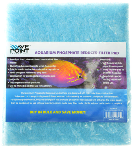 6 count WavePoint Phosphate Reducer Filter Pad for Aquariums