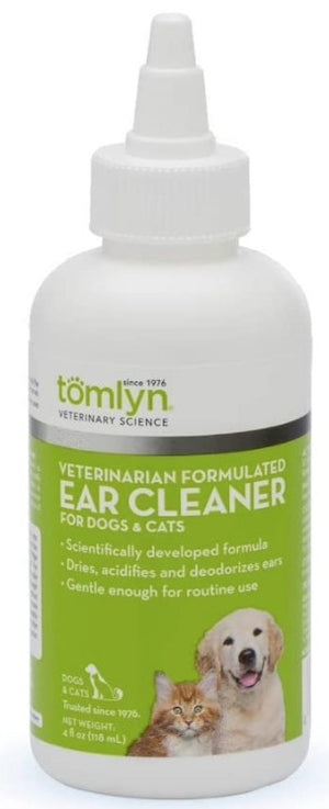 Tomlyn Veterinarian Formulated Ear Cleaner for Dogs and Cats - PetMountain.com